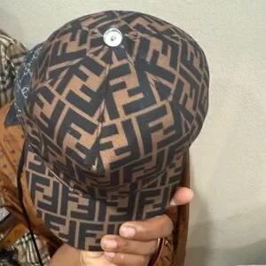 Fendi | Accessories | Fendi Black And Tan Monogram Hat  display picture 2